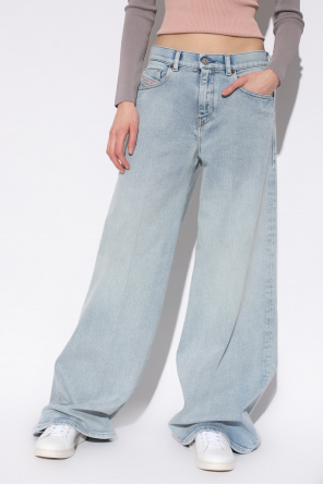 legged jeans Diesel Light blue 1978 wide SchaferandweinerShops KR ALIX NYC asymmetric ribbed dress